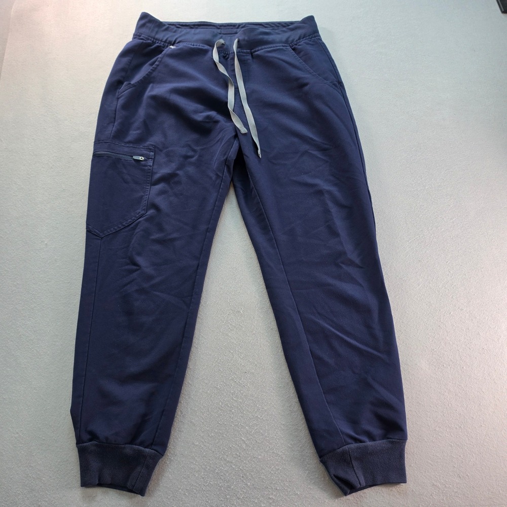 Figs Technical Collection Navy Blue Scrub Jogger Pants W18SW2005P Womens Small P